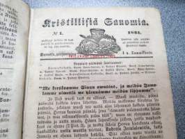 Kristilisiä Sanomia wuonna 1861-1862 -sidottu vuosikerta