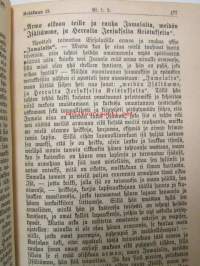 Elämänsanoja kodin hartauskirja sisältävä Fred. Gabriel Hedberginn kirjoituksista koottuja päivittäisiä tutkiskeluja