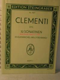 Clementi  32 sonatinen  - nuottivihko