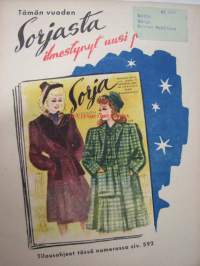 Kotiliesi 1946 nr 22, joulupukin pajasta, Hämeenlinnan Aartelassa Kalevan perheessä, taiteellisen lampun voit itsekin helposti valmistaa, lasten puuautomainos