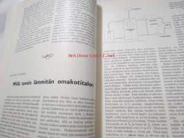 Me kaikki A. Ahlström Osakeyhtiön henkilökuntalehti 1958 nr 2, huomispäivän omakotitalo, millä tavoin läm mitän omakotitalon, omakotirakennustoimintaa