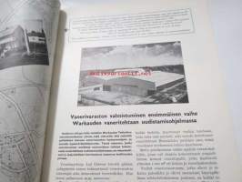 Me kaikki A. Ahlström Osakeyhtiön henkilökuntalehti 1958 nr 2, huomispäivän omakotitalo, millä tavoin läm mitän omakotitalon, omakotirakennustoimintaa