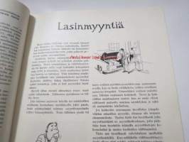 Me kaikki A. Ahlström Osakeyhtiön henkilökuntalehti 1958 nr 3, pientä juttua puhelimistä, mietteitä harjoittelustani Suomessa Karhulan tehtailla (Karl