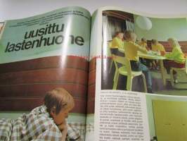 Avotakka 1969 nr 3, Domino-talo, kesää odotellessa - saunamajat ja huvila Kakskerran saaressa suunnittelija Ilpo Raunio, uusittu lastenhuone, uutta naapurista -