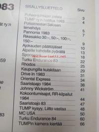 TUMP 1983 Turun Moottoripyöräilijät ry -vuosijulkaisu