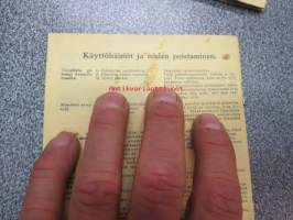 Svedlund puukaasugeneraattori käyttöohje -woodgas generator manual, in finnish