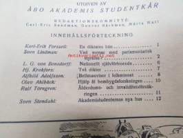 Hälsning till svensk allmoge i Finland från Åbo Akademis studentkår våren 1936