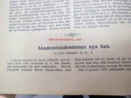 Hälsning till svensk allmoge i Finland från Åbo Akademis studentkår våren 1936