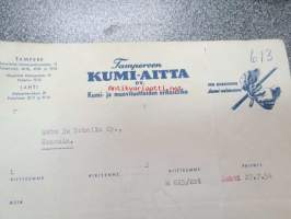 Tampereen Kumi-Aitta Tampere 27.7.1954 -asiakirja