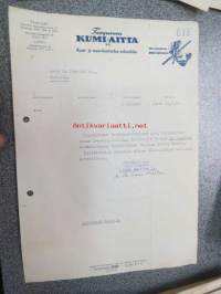 Tampereen Kumi-Aitta Tampere 27.7.1954 -asiakirja