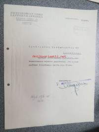 Zweygbergin Liike Lappeenrannassa, 15.2.1941 -asiakirja