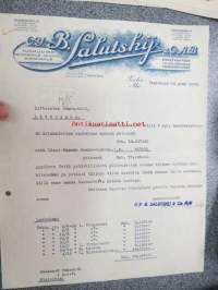 Oy B. Salutskij &amp; Co Ab, Turku, 16.5.1929 -asiakirja