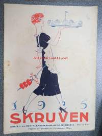 Skruven 1925 - Hotell- och reataurangpersonalens jultidning (Sverige, Ruotsi) -joululehti