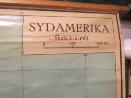 Sydamerika (Etelä-Amerikka) -koulukartta