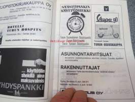 Turun Sanomien korttteliajot 20.4.1969 -käsiohjelma