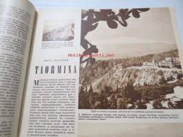 Suomen Kuvalehti 1956 nr 18, miksi Suomi ei voi myydä aseita?, kukistettu Lysenko, Taormina, vaarallisia naisia - miekkailevat naiset, Jussi Mäntynen, koko sivun