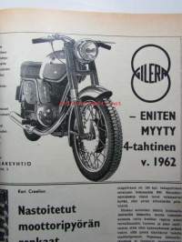 Tekniikan Maailma 1963 nr 4 -mm. Testissä 4 Perkins 4 OMC 480 4-Mer-Cruiser 4 Volvo/Penta Aquamatic, Suuren tyylin matkavene, Koeajossa Puch 150 SR ja NSU Prinz 4,