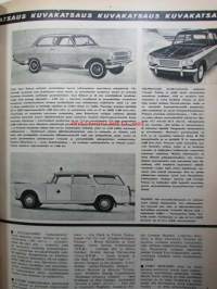 Tekniikan Maailma 1963 nr 4 -mm. Testissä 4 Perkins 4 OMC 480 4-Mer-Cruiser 4 Volvo/Penta Aquamatic, Suuren tyylin matkavene, Koeajossa Puch 150 SR ja NSU Prinz 4,