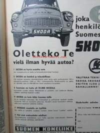 Tekniikan Maailma 1962 nr 1 -mm. Pieni Bassokotelo ja sen virittäminen, Citroen Ami6 koeajossa, Muovivene sukkamenetelmä, Autojen keskitysleiri, Mikä filmi on