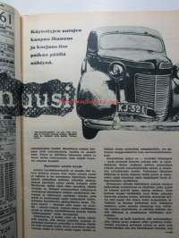 Tekniikan Maailma 1960 nr 12 -mm. Pölyimurit testissä kuvat ja tekniset tiedot, Pakettiautot henkilökuljetukseen, 3 sivua kuvia. ( Peugeot, WV, Citroen, Austin,