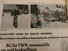 Koneviesti 1976 / 7 sis mm.Hevosvoimat hintapuntarissa.Veronannäyttely 1976.Traktori joka seitsemäs minuutti,Fiat.Lehmät ulos jasorvi