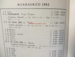 Kirkon kalenteri 1963