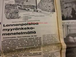 Koneviesti 1971 / 15 sis mm. Syysviljan rivilannoitus.Lannanpoisto myyränkeko menetelmällä.Tapahtui Teuvalla...Kehittyvä Kemijärvi.Hydrauliset