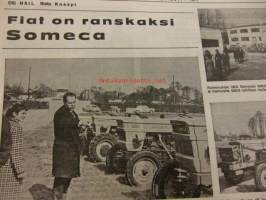 Koneviesti 1971 / 7 sis mm. Miten muokkaan.Melut on mitattu.Keskustelu jatkuu salaojituksesta.Uusi takakuormain.Fiat on