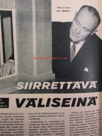 Tekniikan Maailma 1961 nr 2 -mm. Kokeilussa Cresent Marin 8, Rakennusmestari K. Hilden ja siirrettävä väliseinä, Koeajossa Rover 3 litre, Kuvakatsauksessa (