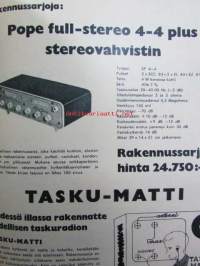 Tekniikan Maailma 1961 nr 3 -mm. Robert B. Barros Ocelotkatamari 16 solmua kesämökillä, Transistori siirtyy stereoon, Kantosiivet veneeseen mitta- ja