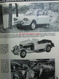 Tekniikan Maailma 1961 nr 5 -mm. Koeajossa Simca Montlhéry, 1961, paljon hienoja mainoksia mm. Crescent mopedi, Uusi Wartburg, Moskvitsh -407, Yashica 8 E III,
