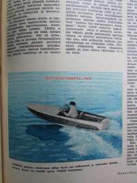 Tekniikan Maailma 1961 nr 6 -mm. Montako hevosta veneeseen, Transistorivastaanotin raudaton pääteaste, Urut ilman pillejä, Keskiluokan kinofilmit testissä Kuvat