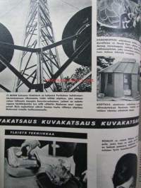 Tekniikan Maailma 1961 nr 6 -mm. Montako hevosta veneeseen, Transistorivastaanotin raudaton pääteaste, Urut ilman pillejä, Keskiluokan kinofilmit testissä Kuvat