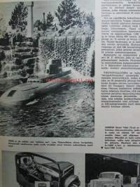 Tekniikan Maailma 1961 nr 6 -mm. Montako hevosta veneeseen, Transistorivastaanotin raudaton pääteaste, Urut ilman pillejä, Keskiluokan kinofilmit testissä Kuvat