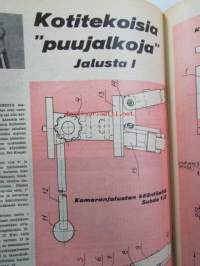 Tekniikan Maailma 1961 nr 7 -mm. Kokeilussa Liikennepoliisi autossa VDO nopeusvaroitin, Koekuvaa puolikinofilmikamera Olympus Pen, Kotitekoisia &quot;puujalkoja&quot;