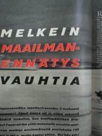 Tekniikan Maailma 1961 nr 7 -mm. Kokeilussa Liikennepoliisi autossa VDO nopeusvaroitin, Koekuvaa puolikinofilmikamera Olympus Pen, Kotitekoisia &quot;puujalkoja&quot;