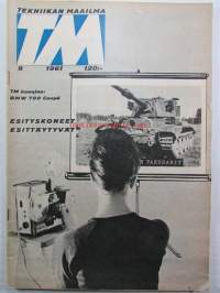 Tekniikan Maailma 1961 nr 9 -mm. Aga televisio Ramona 23&quot;, Leningradin Grand Prix ajot 27.8, 8mm kotielokuvaprojektorit esittäytyvät ( Noris 8 Synchroner 100,