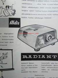 Tekniikan Maailma 1961 nr 10 -mm. Pihinästä pauhua eli autovahvistin matkaradiota varten, Automaattiset diaprojektorit ( Agfa Diamator H ja M, Braun D-40,