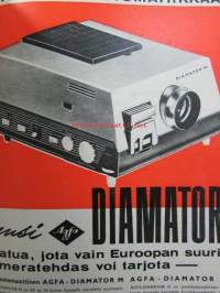 Tekniikan Maailma 1961 nr 10 -mm. Pihinästä pauhua eli autovahvistin matkaradiota varten, Automaattiset diaprojektorit ( Agfa Diamator H ja M, Braun D-40,