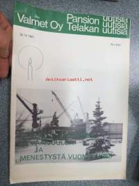 Valmet Oy Pansion telakan uutisia 1981 nr 9