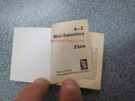 A-Z Minisammlung Zitate