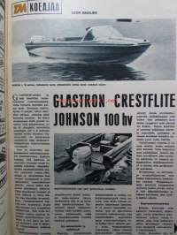 Tekniikan Maailma 1967 nr 10 -mm. Vesillä liikkujan liikenneopas, Glastron crestflite Johnson 100 hv, Polaroid Swinger nykyaikainen laatikkokamera, Formula K