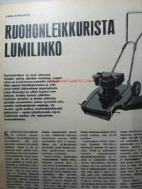 Tekniikan Maailma 1967 nr 15 -mm. Rakenna ruohonleikkurista lumilinko, Uusi TMV rakennepiirrustukset, Pieni stereokooderi, Koeajossa Toyota Corolla, Moottoripyörä