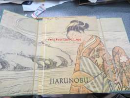 Harunobu und die kunstler seiner Zeit- japanilaisia vesiväritöitä erikoisessa sidoksessa