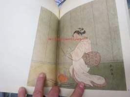 Harunobu und die kunstler seiner Zeit- japanilaisia vesiväritöitä erikoisessa sidoksessa