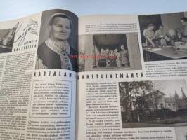 Kotiliesi 1944 nr 5, 1.3.1944, Tuolimallit Arki ja Säle,  Muistakaa juurikasveja kellareissanne, Karjalan tunnetuin emäntä Helena Virkki - Lehtola - Vuoksela