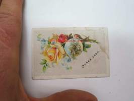 Onnea vaan -muistokortti / -kuva 1800-luvun lopusta