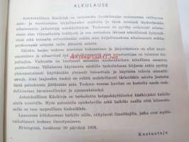 Autoteknillinen käsikirja, erittäin runsas kuvitus aikansa autoista, traktoreista, työkoneista ym.