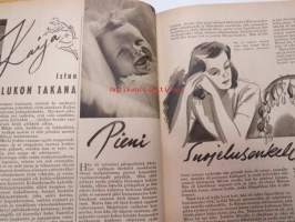 Kotiliesi 1945 nr 13-14, sis. mm. seur. artikkelit / kuvat / mainokset; Kansikuva - sommitellut Doris Bengström, Keijukaisprinssin nimipäivä - kesäleikki