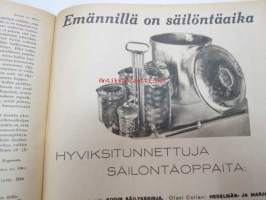 Kotiliesi 1945 nr 13-14, sis. mm. seur. artikkelit / kuvat / mainokset; Kansikuva - sommitellut Doris Bengström, Keijukaisprinssin nimipäivä - kesäleikki